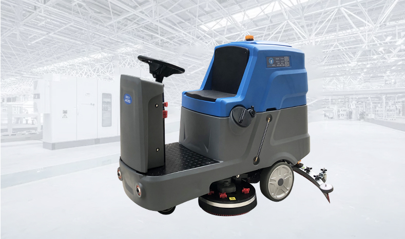 駕駛式洗地機(jī)使用