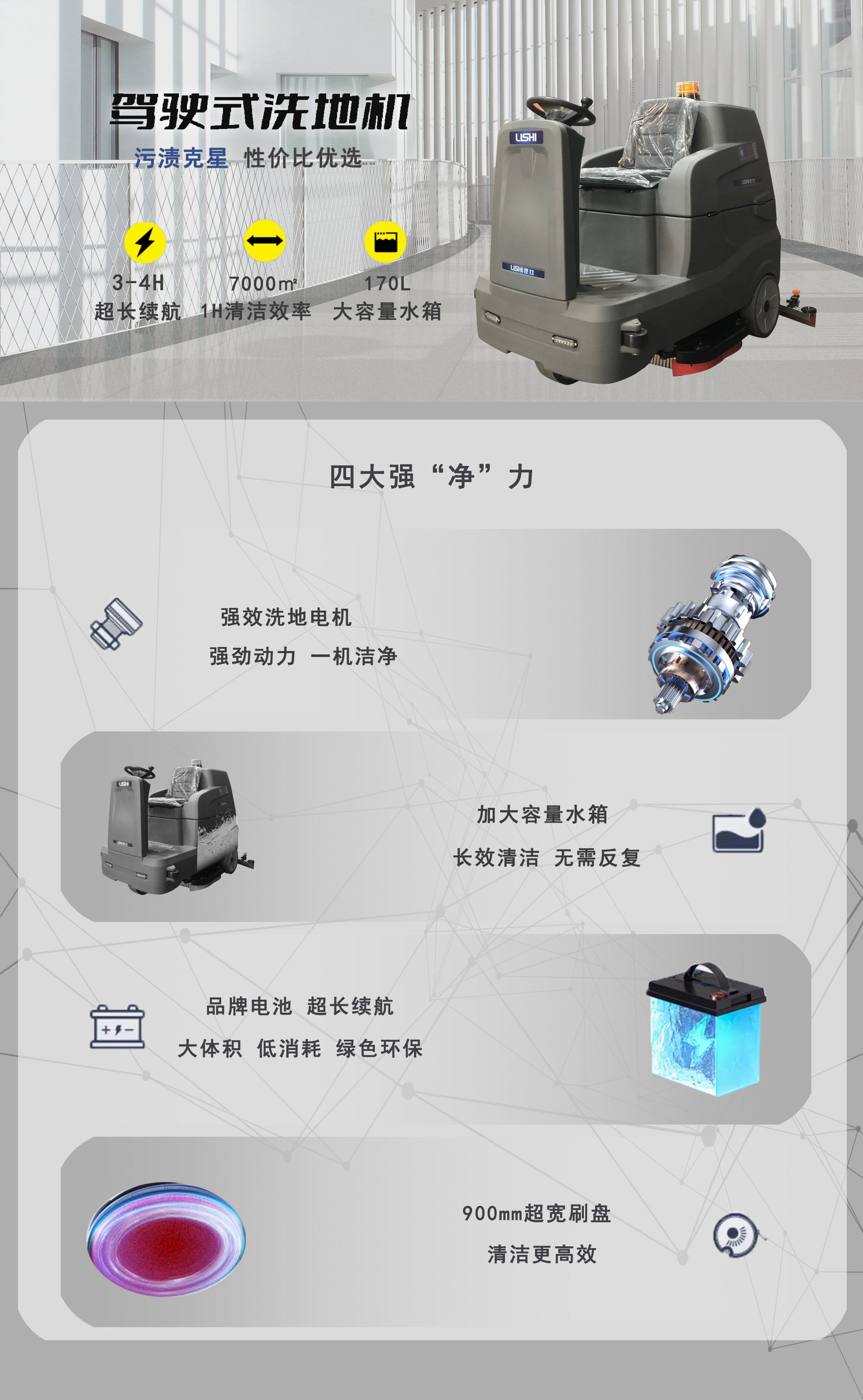 駕駛式洗地機,工業駕駛洗地機